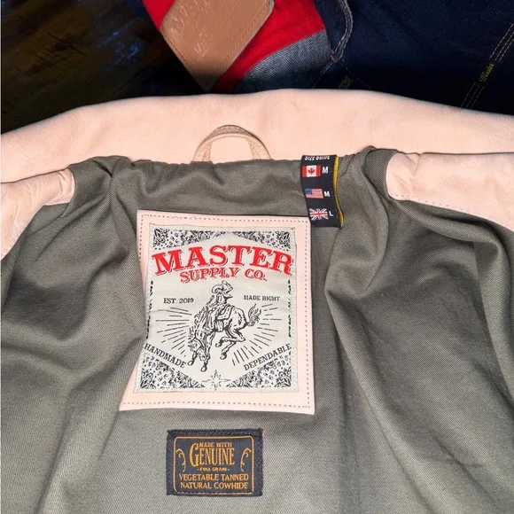 Master Supple Natural Veg Tan Leather Jacket